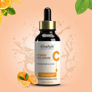 Kinsfolk Vitamin C Face Serum-Brightening, Anti-Aging Skin Repair (30ml) Pack of 1