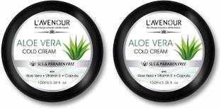 L'avenour Aloe Vera Cold Cream with Vitamin E & Caprylic For Deep Hydration & Glowing Skin