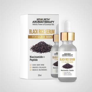 KEYA SETH AROMATHERAPY Black Rice Serum for Clear Glass Skin with Black Rice, Niacinamide & Peptide