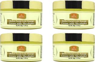Khadi Pure Gramodyog Herbal Face Gold Massage Cream (Pack Of 4) (200G)