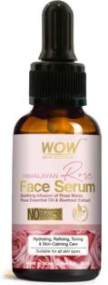 WOW SKIN SCIENCE Rose Face Serum - with Rose Water, Rose Essential Oil & beetroot Extract - for Hydrating & Toning Skin - No Mineral Oil, Parabens, Silicones & Synthetic Color - 30mL