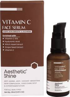 Aesthetic Shine Vitamin C Face Serum for Skin Brightening and Glowing All Skin Types