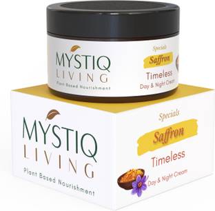 Mystiq Living Specials - Timeless | Saffron With Ashwagandha and Vitamin C | Anti Ageing & Wrinkle Control Cream | Ayurvedic Formulation