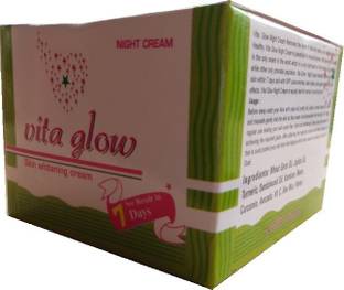 vita glow Skin Whitening Night Cream For Wrinkle Reduction And Moisturizing