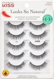 Kiss Looks So Natural, False Eyelashes, Shy', 12 mm, Includes 5 Pairs Of Lashes