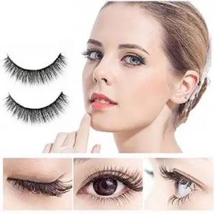 Amaryllis 2 Pairs Black Handmade Natural 3D Thick Long False Eyelashes