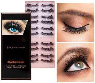 Facejewel False Eyelashes 3D Lashes Natural Look Fake Eyelashes Soft Lashes 9 Pairs