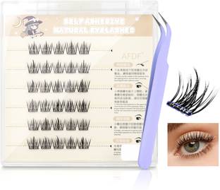 HASTHIP Wispy Natural Eyelash Clusters 30PCS Self Adhesive Strip Lash Extensions