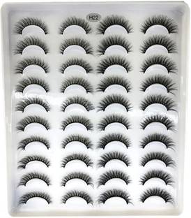 Bombay Vanity 20 Pair Reusable Natural Look 3D False Eyelashes For Party & Bridal Makeup