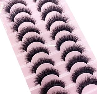 Bombay Vanity False Eyelash Eye Makeup Long Natural 10 Pair Reusable False Eyelashes
