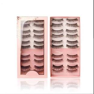 WECHARMERZ 10 Pair 3D Reusable Magnetic False Eyelashes