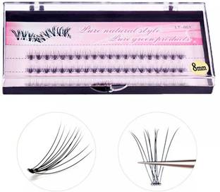 RUBYFACE Eyelash Extension, False Eyelash,Individual,Natural & Lightweight - 60pcs (8mm)