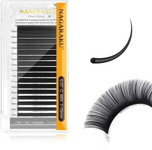 Nagaraku Eyelash Individual Lashes 0.07mm Curl-C 7-15mm Mix Tray Classic Lash Extensions