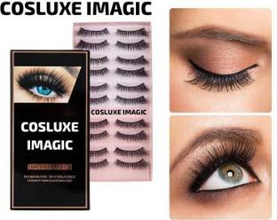 COSLUXE IMAGIC PROfessional Synthetic Fibers False Eyelashes L=03, 100% Handmade Natural & soft