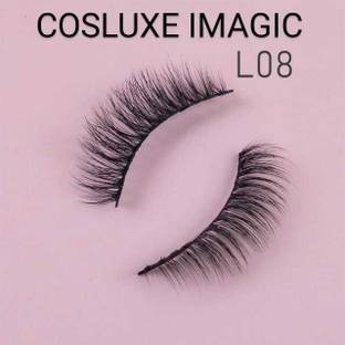 COSLUXE IMAGIC PROfessional Synthetic Fibers False Eyelashes L-08 ,Natural & soft 100% Handmade