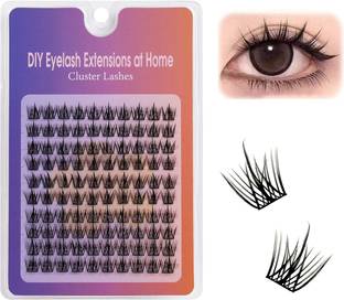 SERPLEX Wispy Lash Clusters Natural 10MM C Curl Eyelash Extensions for Women