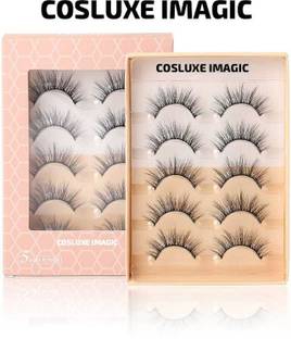 COSLUXE IMAGIC 3D FAKE EYELASHES,FALSE EYELASHSE KIT HANDMADE & NATURAL PAIR OF 5 - (F-05)