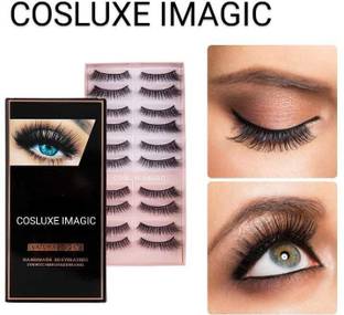 COSLUXE IMAGIC PROfessional Synthetic Fibers False Eyelashes,Natural & soft 100% Handmade -l11