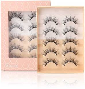 COSLUXE IMAGIC 3D FAKE EYELASHES,FALSE EYELASHSE KIT HANDMADE & NATURAL PAIR OF 5 - F-01