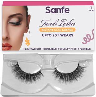 Sanfe Instant Star Lashes False Eyelash Long Lasting Natural Look with Glue G13 1 pair