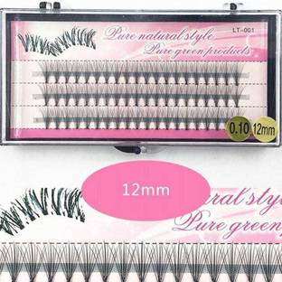 Cosluxe Eyelash Extension, False Eyelash,Individual,Natural & Lightweight - 60pcs (12mm)