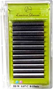 luscious glances Wholesale 5D W-Shaped Russian Volume Lashes Easy Fan Four Leaves Eyelash