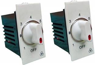 SEER ceiling fan regulator 7 step modular pack of 1 Step-Type Button Regulator