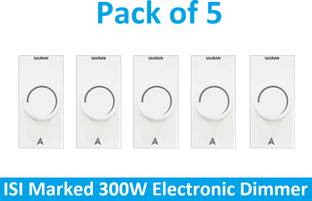Sauran Pack of 5 Modular Regulator 300W Electronic Dimmer (EAP47.2) Conventional Box Regulator