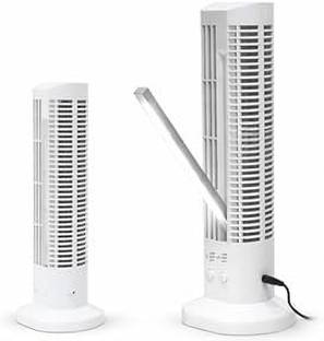 Suvaniq Portable Tower Fan with LED Light Adjustable Speed Cooling Fan Heavy Duty White Anti Dust, Ant...