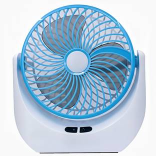Ampeva High-Speed 4000mAh Rechargeable Table Fan with LED Light, Portable Fan, USB Fan, USB Battery Po...
