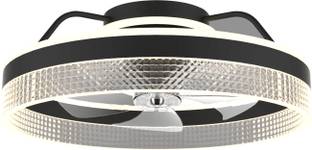 HANS LIGHTINGS Decorative 5 ABS Blades, LED Lights Stylish Fan with Remote Control - Black with 1 Year...