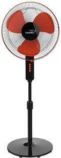 V-Guard Esfera STS Plus 2 in 1 Convertible (Red Black) 400 mm 3 Blade Pedestal Fan