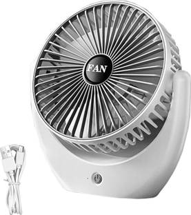 Sampri Spray Fan, Double-Ended Spray Fan, Portable Fan with LED Light 40 mm 3 Blade Table Fan