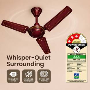 CROMPASS Brown Designer Ceiling Fan for Home & Office 75W High Speed Motor | Powerful Air with 1 Month...