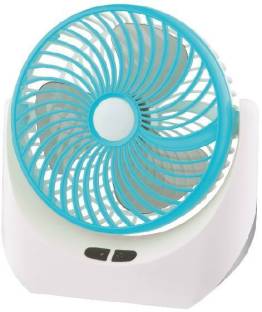 Lalson's High Speed-Rechargeable Table-Fan with LED-Light, For Home, Office-Desk, Kitchen 5 Star 1400 ...