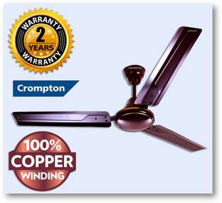 Crompton SUREBREEZE 400 RPM HS Plus Super HIGH SPEED 100% COPPER MOTOR LONGER LIFE16 with 24 Months Wa...