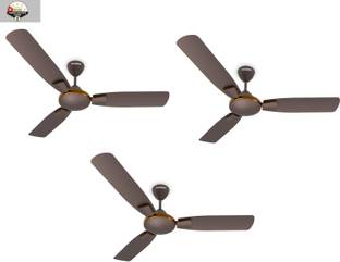 Crompton Highspeed Toro 1 Star 1200 mm (Magic Brown, Pack of 3) with 2 Year Warranty 1200 mm Ceiling F...