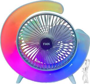 Voltegic 1800mAh Rechargeable Fan, 180°Adjustment Desktop Fan 300 mm 3 Blade Table Fan