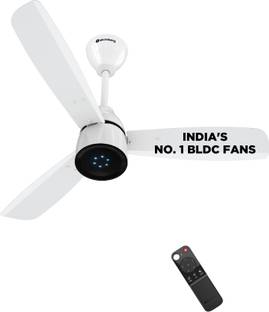 Atomberg Renesa Prime Remote|High Air Delivery|LED Speed Indicator|Low Noise|Sleek Design with 3 Year ...