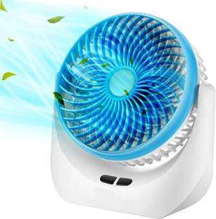 Care 4 High Speed RECHARGEABLE TABLE FAN WITH LED with 1 Year Warranty Silent Operation 160 mm Table F...
