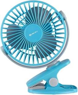BAJAJ Mini USB Rechargeable Multi Clip with 12 Months Warranty Silent Operation 110 mm Table Fan