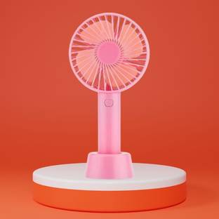 Clairbell Summer Fan (Portable Hand Fan) with Rechargeable For Home/Office/TravelJ395 with 1 Year Warr...