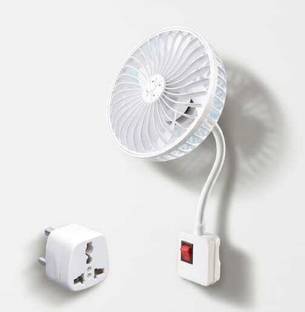 omnex Compact 5-Inch Plug & Play Flexible with On Off Switch High Air Delivery Wall Fan