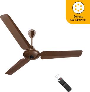 Atomberg Efficio Alpha 1200 Gloss Brown 5 Star 1200 mm BLDC Motor with Remote 3 Blade Ceiling Fan