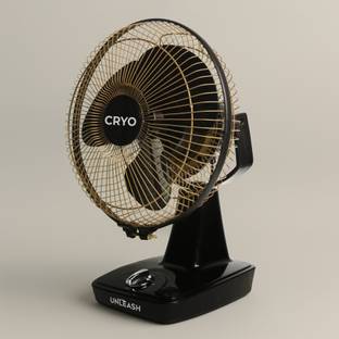 unleash CRYO 9 INCH 230MM HIGH SPEED METAL JAALI FAN TABLE FAN FOR HOME, OFFICE with 1 Year Warranty E...