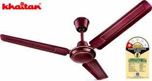 Khaitan Toofan 1200mm Brown High Speed Ceiling Fan | Energy Saving| Low Noise| with 2 Year Warranty Hi...