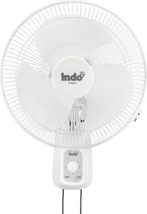 Indo 16" High Speed Wall Fan ALPHA | 110 Watts | 3 speed Controls| 2 Years warranty| 400 mm 3 Blade Wall Fan