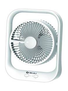 BAJAJ Pygmy Personal fan , LED Light White ,178 mm Silent Operation 3 Blade Table Fan with 12 Months W...
