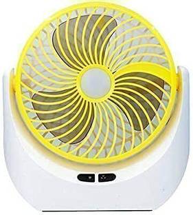 COLDISH High Speed | Rechargeable | Table Fan | LED Light | For Home, Office, Kitchen Ultra High Speed...