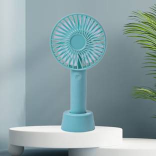 Clairbell Summer Fan (Portable Hand Fan) with Rechargeable For Home/Office/TravelK279 with 1 Year Warr...